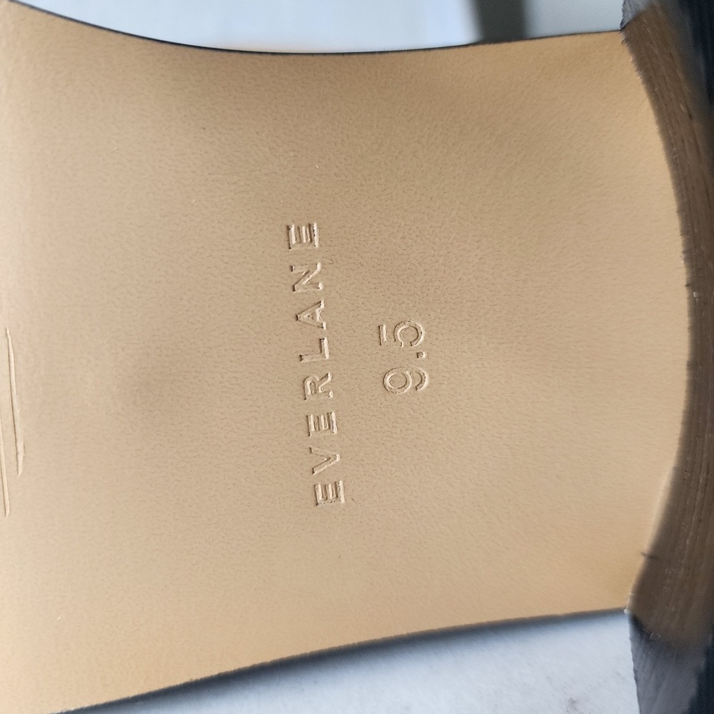 Everlane The City Boots Womens Size 9.5 Saddle Brown Leather Ankle Heel Zip NIB - Picture 10 of 13